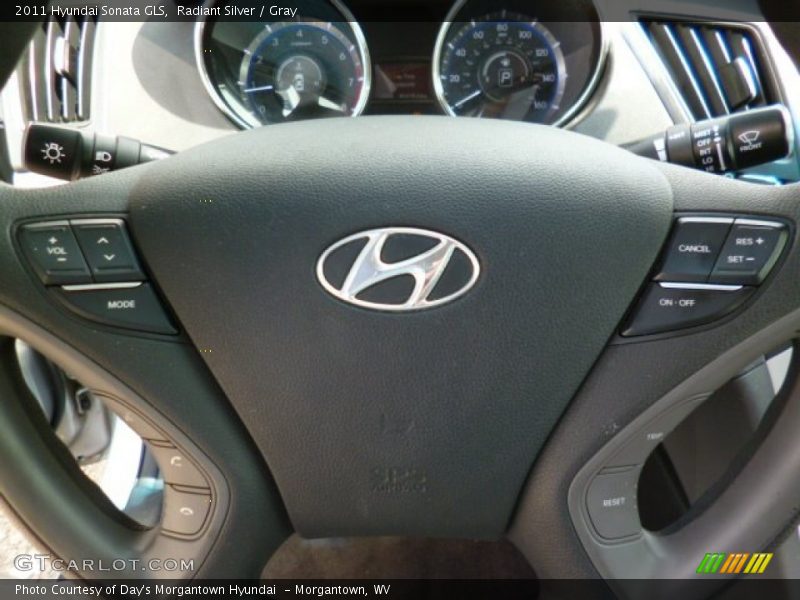 Radiant Silver / Gray 2011 Hyundai Sonata GLS