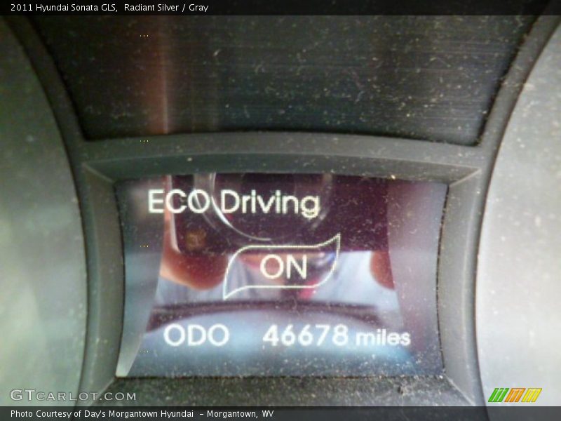 Radiant Silver / Gray 2011 Hyundai Sonata GLS