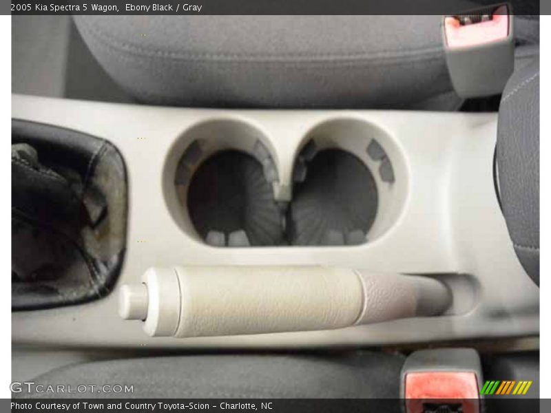Ebony Black / Gray 2005 Kia Spectra 5 Wagon