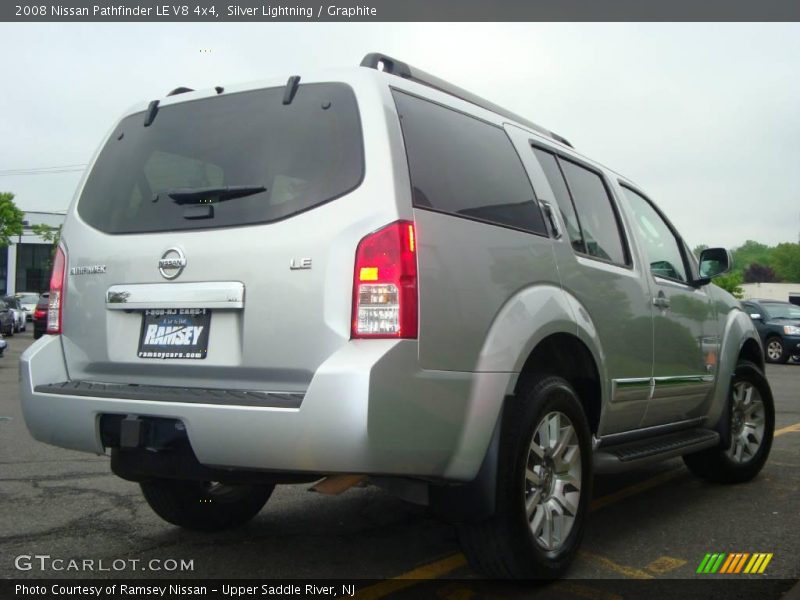Silver Lightning / Graphite 2008 Nissan Pathfinder LE V8 4x4