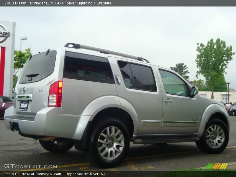Silver Lightning / Graphite 2008 Nissan Pathfinder LE V8 4x4