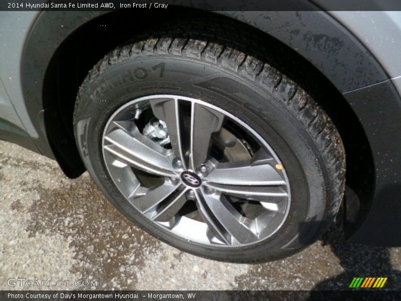 Iron Frost / Gray 2014 Hyundai Santa Fe Limited AWD
