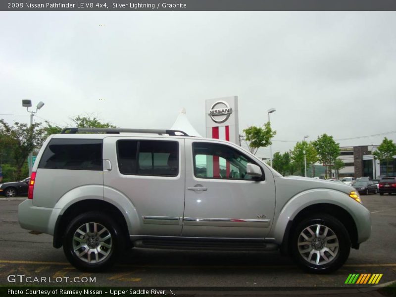 Silver Lightning / Graphite 2008 Nissan Pathfinder LE V8 4x4
