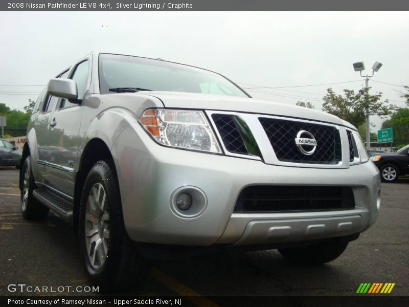 Silver Lightning / Graphite 2008 Nissan Pathfinder LE V8 4x4