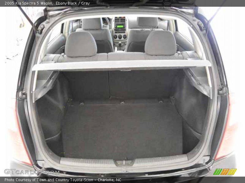 Ebony Black / Gray 2005 Kia Spectra 5 Wagon