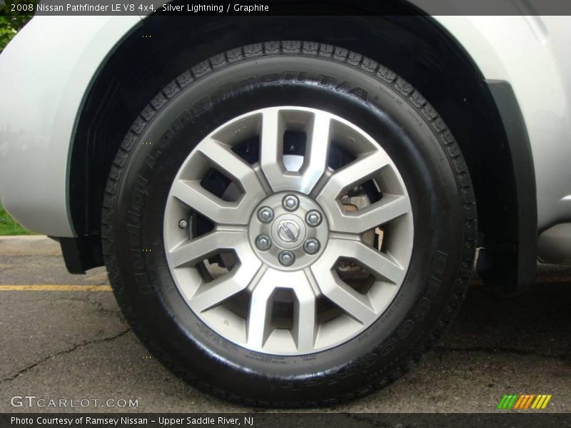 Silver Lightning / Graphite 2008 Nissan Pathfinder LE V8 4x4