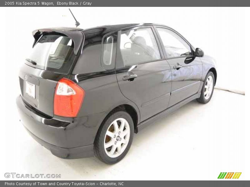 Ebony Black / Gray 2005 Kia Spectra 5 Wagon