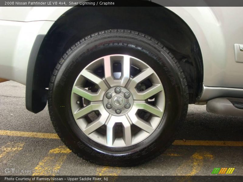 Silver Lightning / Graphite 2008 Nissan Pathfinder LE V8 4x4