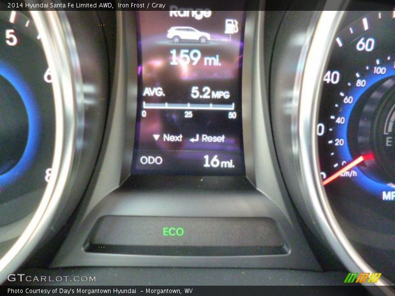 Iron Frost / Gray 2014 Hyundai Santa Fe Limited AWD