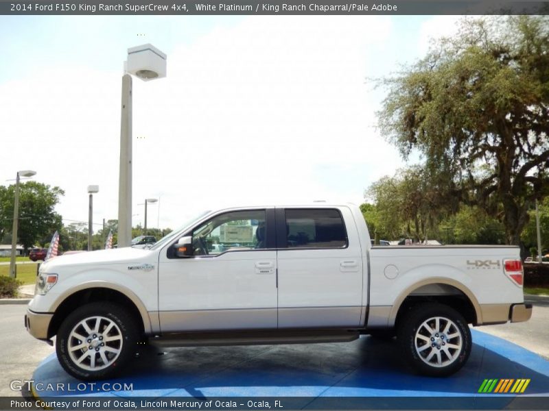 White Platinum / King Ranch Chaparral/Pale Adobe 2014 Ford F150 King Ranch SuperCrew 4x4