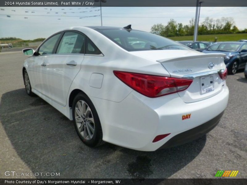 Pearl White / Gray 2014 Hyundai Sonata Limited