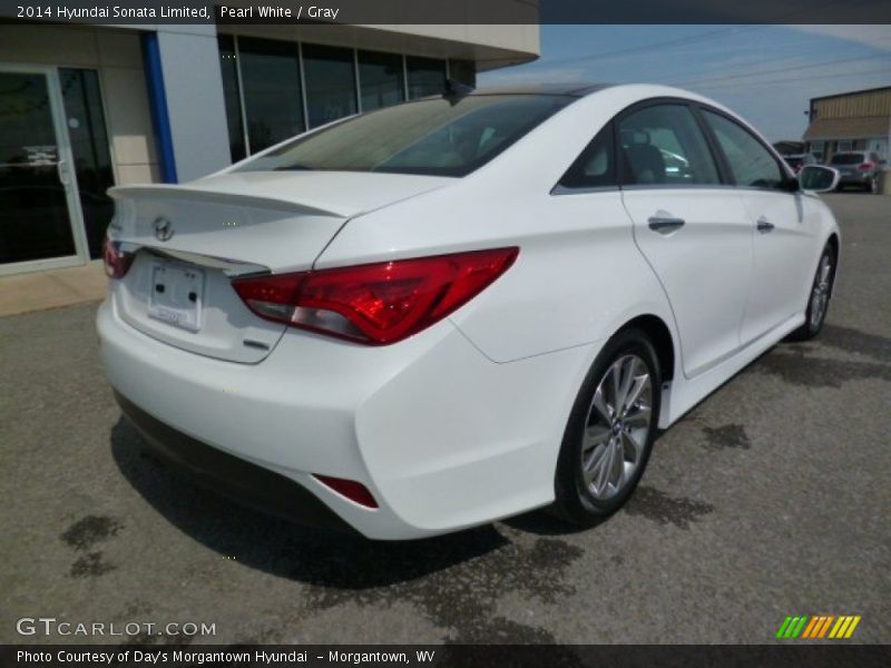 Pearl White / Gray 2014 Hyundai Sonata Limited