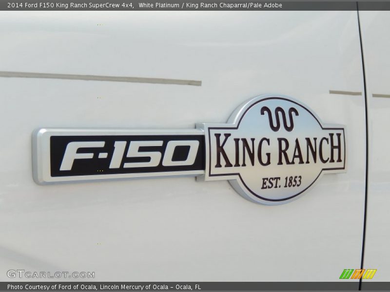 White Platinum / King Ranch Chaparral/Pale Adobe 2014 Ford F150 King Ranch SuperCrew 4x4