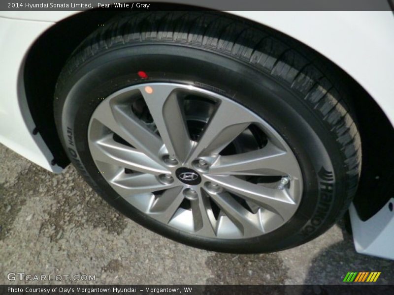 Pearl White / Gray 2014 Hyundai Sonata Limited