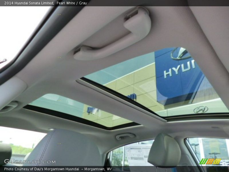 Pearl White / Gray 2014 Hyundai Sonata Limited