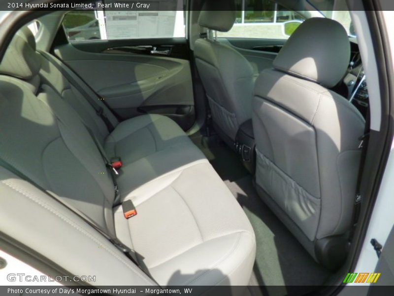 Pearl White / Gray 2014 Hyundai Sonata Limited
