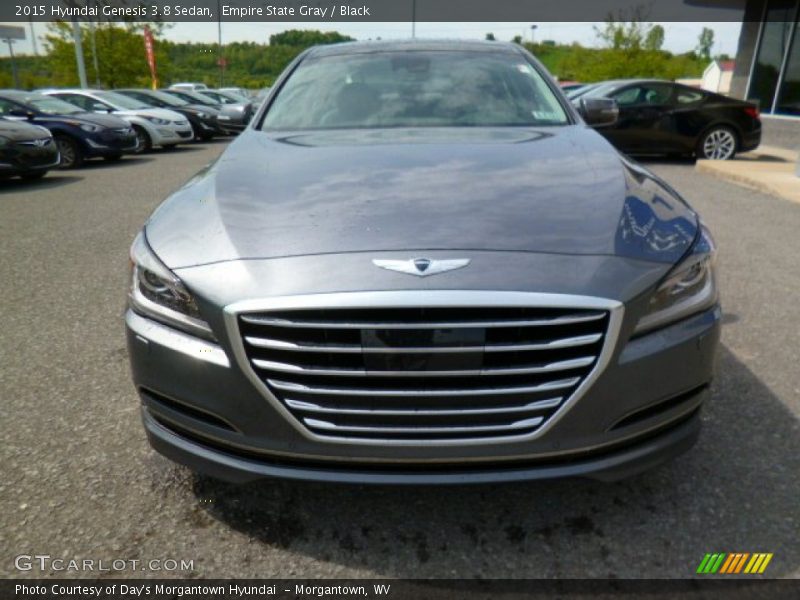 Empire State Gray / Black 2015 Hyundai Genesis 3.8 Sedan