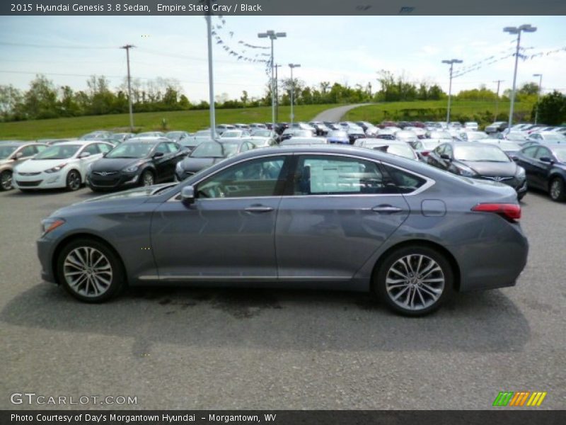 Empire State Gray / Black 2015 Hyundai Genesis 3.8 Sedan