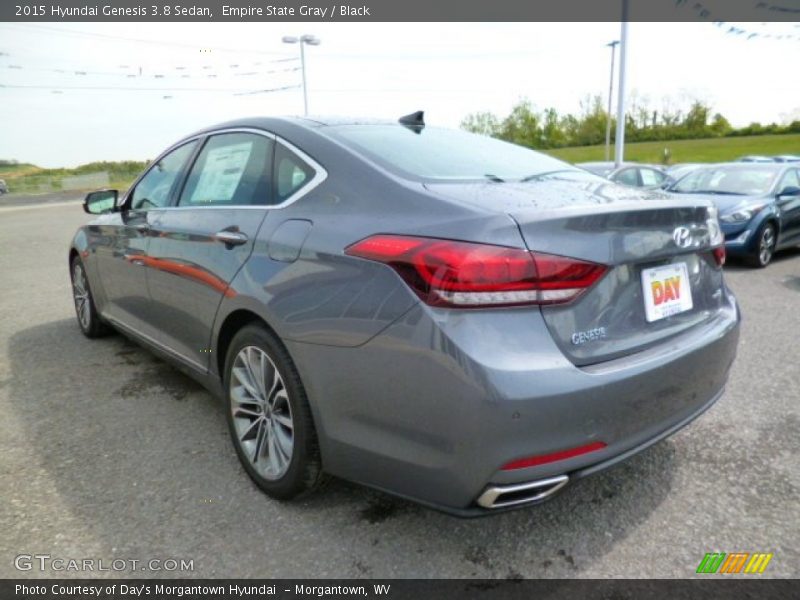 Empire State Gray / Black 2015 Hyundai Genesis 3.8 Sedan