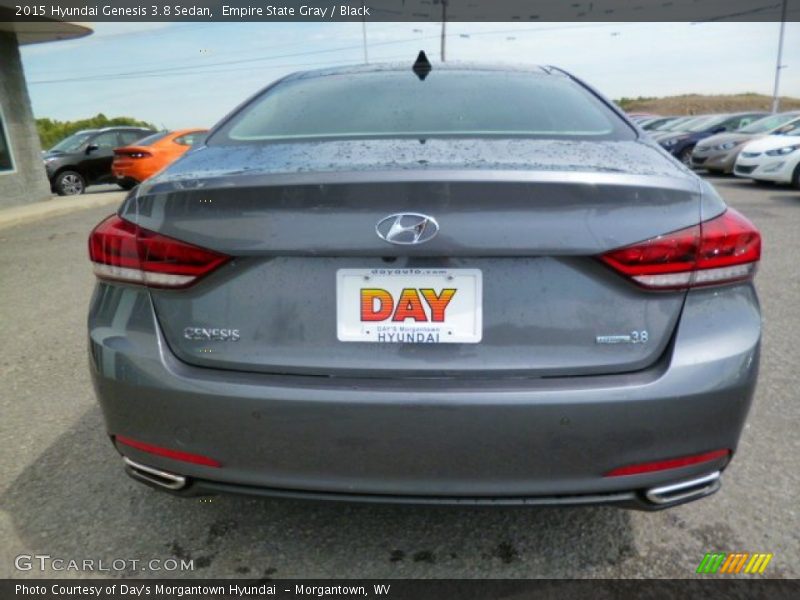 Empire State Gray / Black 2015 Hyundai Genesis 3.8 Sedan