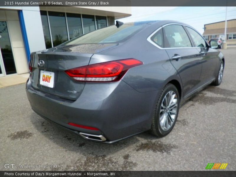 Empire State Gray / Black 2015 Hyundai Genesis 3.8 Sedan