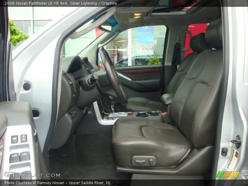 Silver Lightning / Graphite 2008 Nissan Pathfinder LE V8 4x4