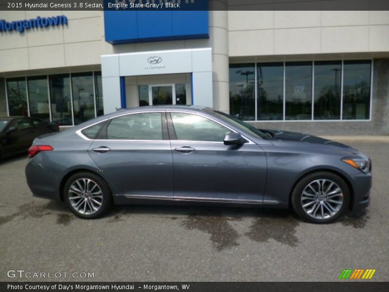 Empire State Gray / Black 2015 Hyundai Genesis 3.8 Sedan