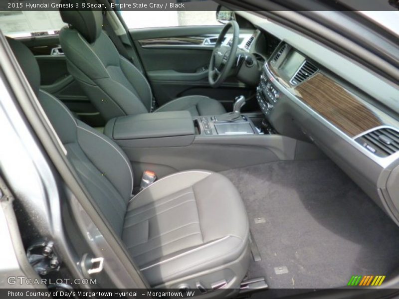 Empire State Gray / Black 2015 Hyundai Genesis 3.8 Sedan