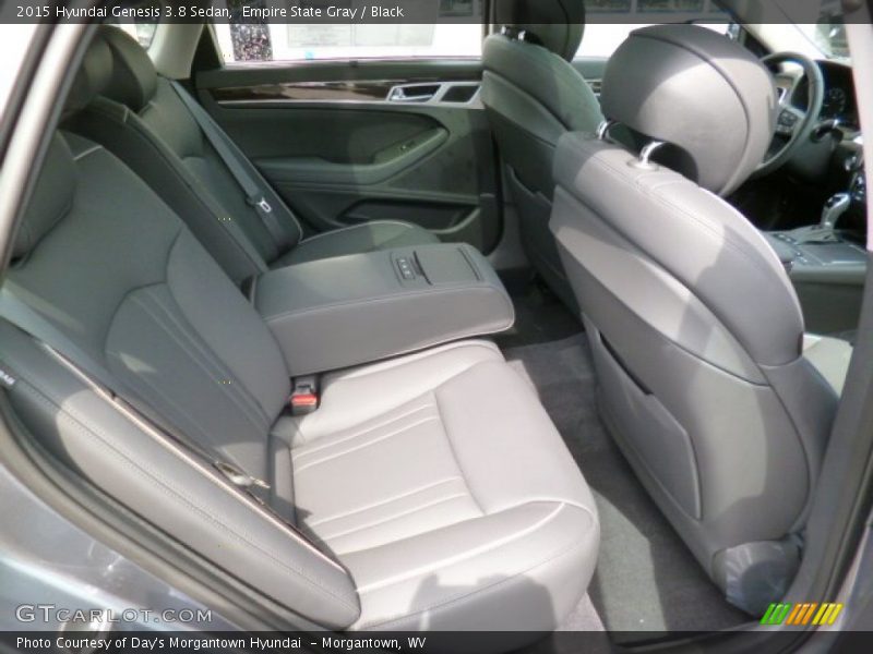 Empire State Gray / Black 2015 Hyundai Genesis 3.8 Sedan