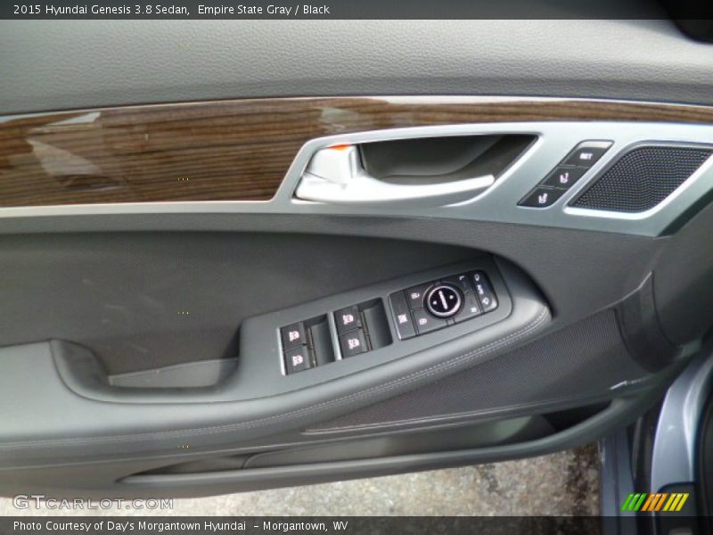 Empire State Gray / Black 2015 Hyundai Genesis 3.8 Sedan