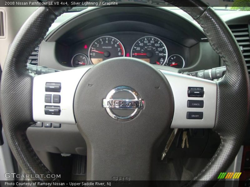 Silver Lightning / Graphite 2008 Nissan Pathfinder LE V8 4x4