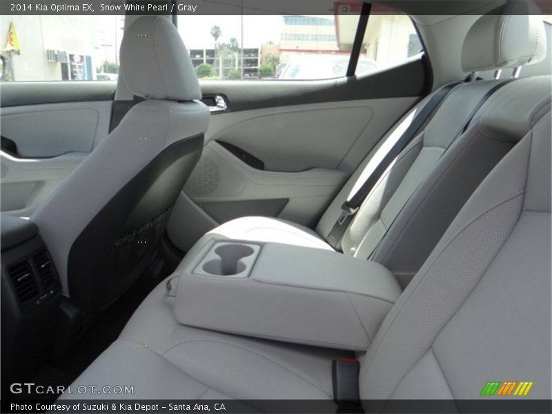 Snow White Pearl / Gray 2014 Kia Optima EX