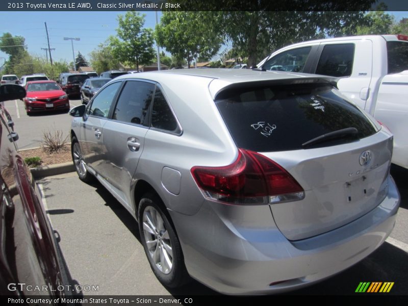 Classic Silver Metallic / Black 2013 Toyota Venza LE AWD