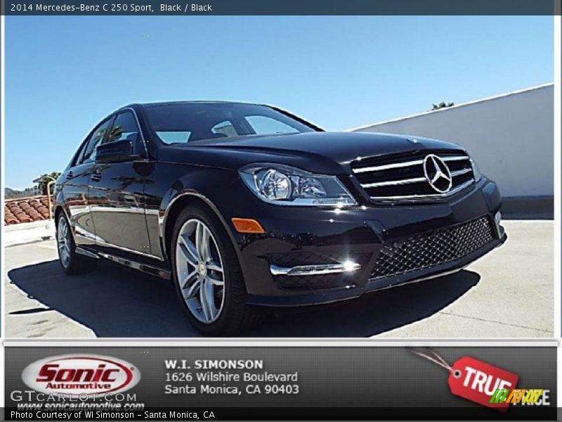 Black / Black 2014 Mercedes-Benz C 250 Sport