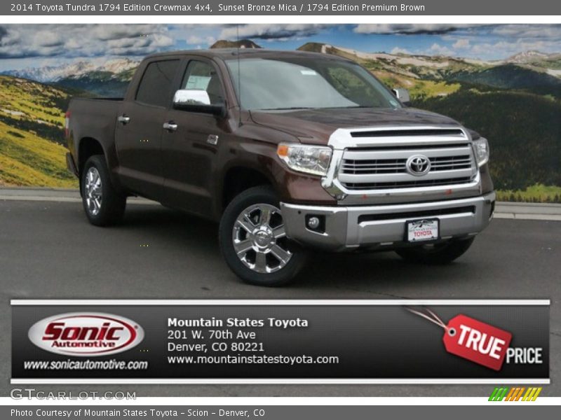 Sunset Bronze Mica / 1794 Edition Premium Brown 2014 Toyota Tundra 1794 Edition Crewmax 4x4