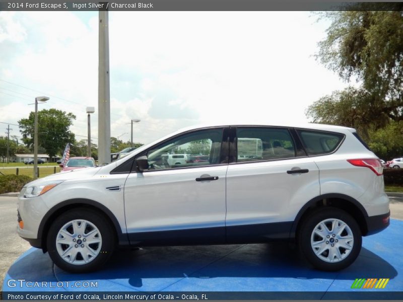 Ingot Silver / Charcoal Black 2014 Ford Escape S