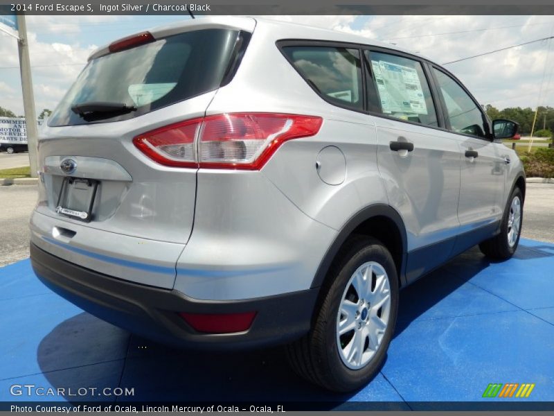 Ingot Silver / Charcoal Black 2014 Ford Escape S