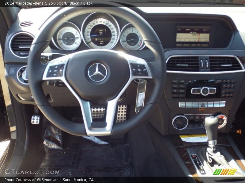 Black / Black 2014 Mercedes-Benz C 250 Sport