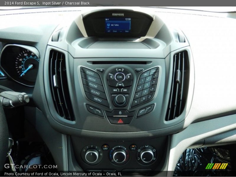 Ingot Silver / Charcoal Black 2014 Ford Escape S