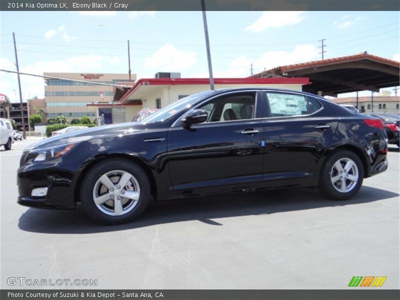 Ebony Black / Gray 2014 Kia Optima LX