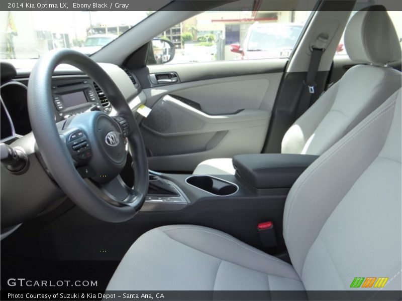 Ebony Black / Gray 2014 Kia Optima LX