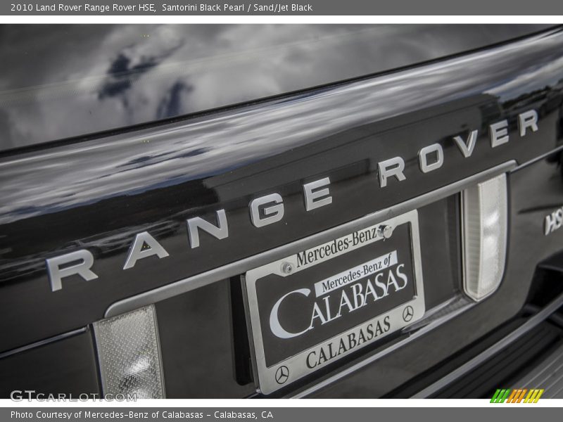 Santorini Black Pearl / Sand/Jet Black 2010 Land Rover Range Rover HSE