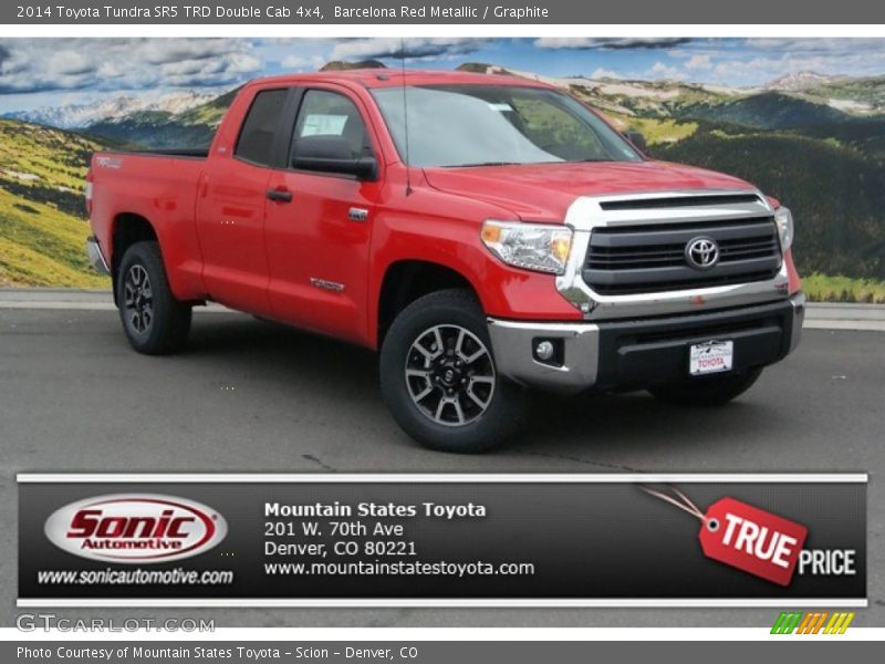 Barcelona Red Metallic / Graphite 2014 Toyota Tundra SR5 TRD Double Cab 4x4
