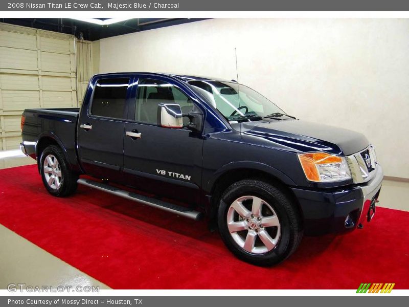 Majestic Blue / Charcoal 2008 Nissan Titan LE Crew Cab