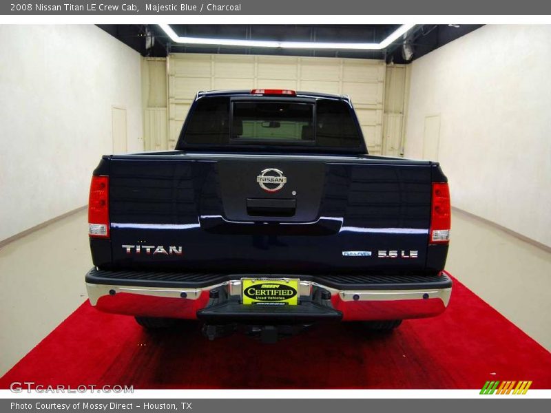Majestic Blue / Charcoal 2008 Nissan Titan LE Crew Cab