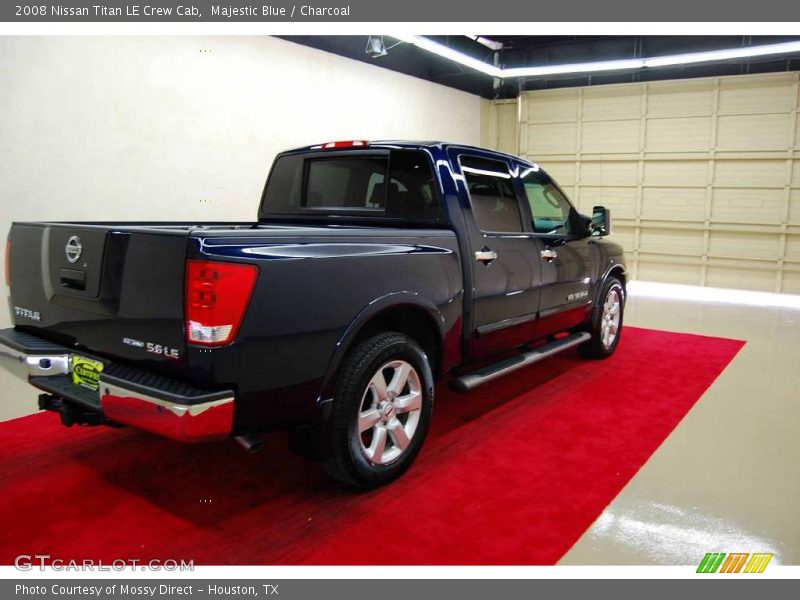 Majestic Blue / Charcoal 2008 Nissan Titan LE Crew Cab