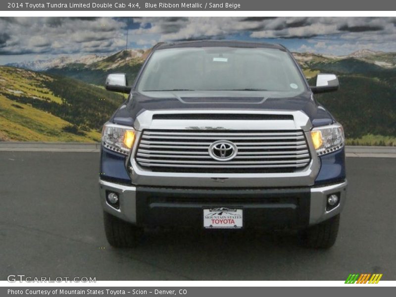 Blue Ribbon Metallic / Sand Beige 2014 Toyota Tundra Limited Double Cab 4x4