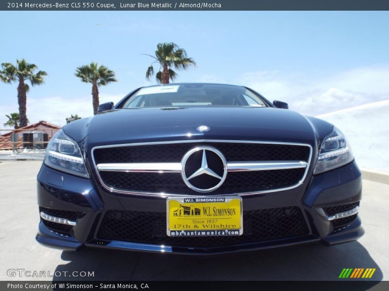 Lunar Blue Metallic / Almond/Mocha 2014 Mercedes-Benz CLS 550 Coupe