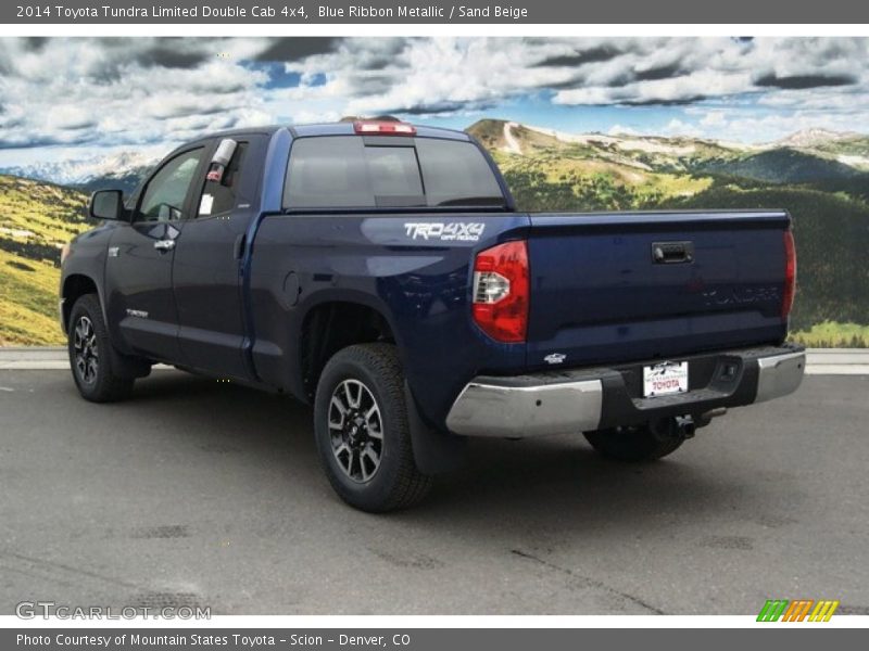 Blue Ribbon Metallic / Sand Beige 2014 Toyota Tundra Limited Double Cab 4x4