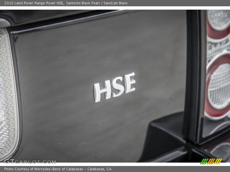 Santorini Black Pearl / Sand/Jet Black 2010 Land Rover Range Rover HSE